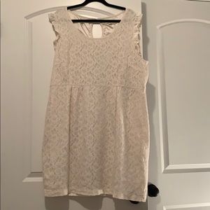 Cream lace dress